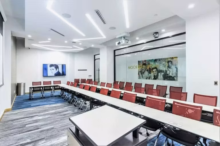 Fashion District Rhythm Studio, 70-person training room at 15 West 38th Street, Fashion District