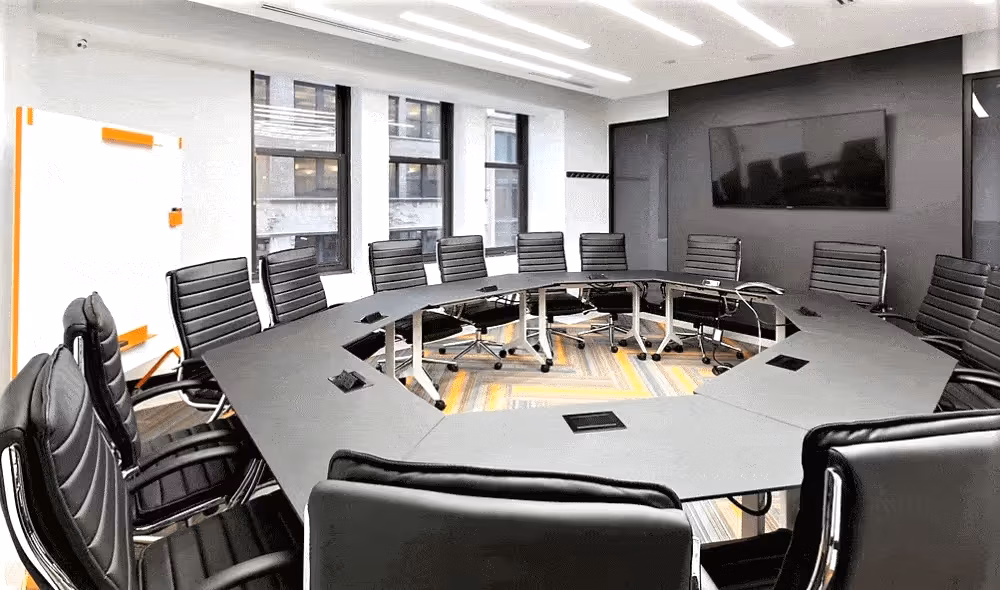 Fashion District Runway Room, 16-person meeting room at 15 West 38th Street, Fashion District