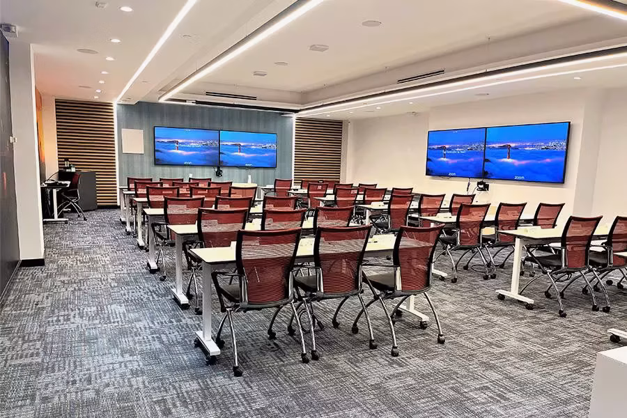 Midtown West Breakthrough Hub, 110-person training room at 109 West 39th Street, Midtown West — photo 2