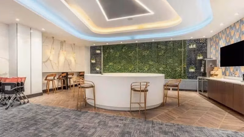 Midtown West Leadership Lab, 400-person training room at 109 West 39th Street, Midtown West